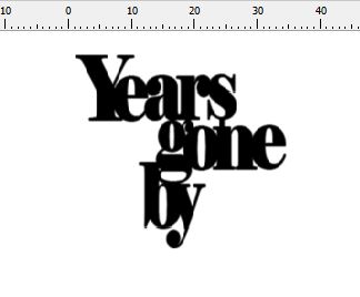 years gone by 50 x 50 mm Pack of 10